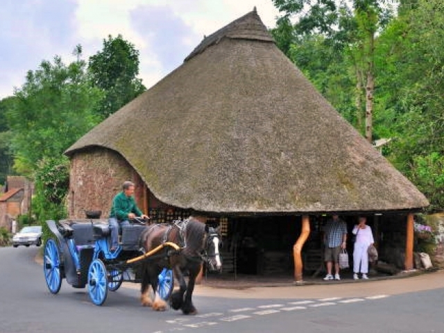 Cockington village torquay horse carriage